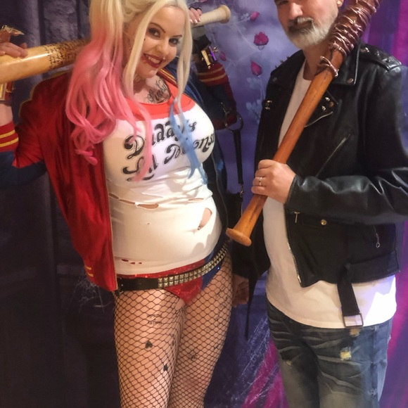 Bioworld Suicide Squad Harley Quinn Puddin Replica Choker white collar - Picture 3 of 14